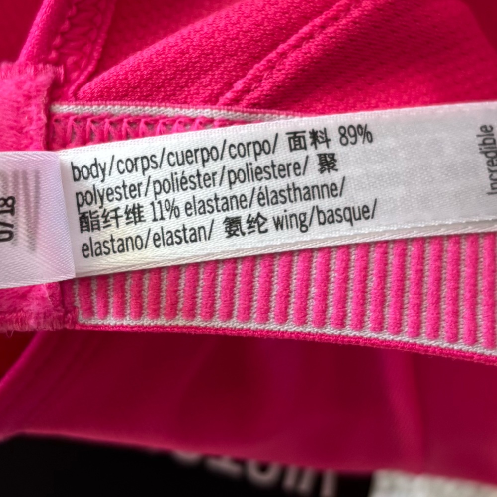 Victoria's Secret Sports Bra 32DD Pink‎ Incredibly Lightweight Gym Workout - Picture 6 of 8